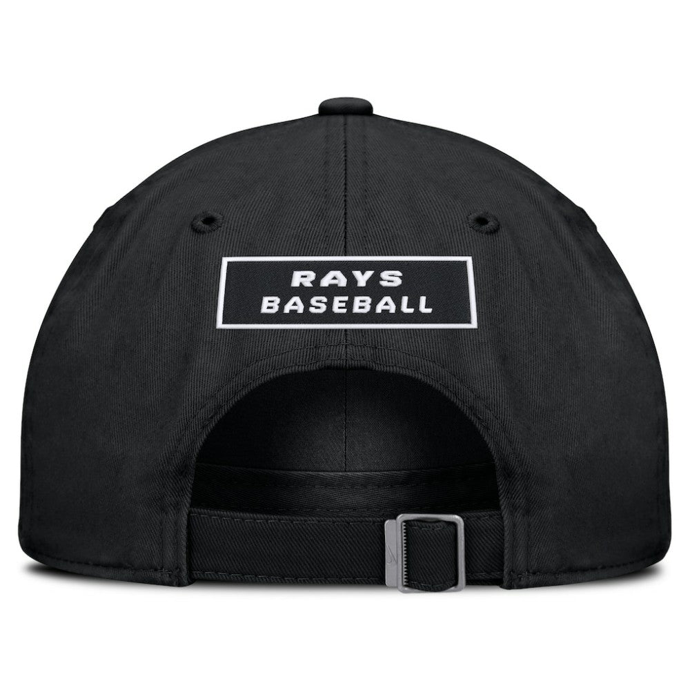 Black Tampa Bay Rays Nike Primetime Club Adjustable Hat