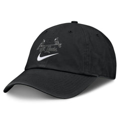 Black St. Louis Cardinals Nike Primetime Club Adjustable Hat