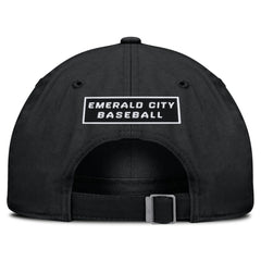 Black Seattle Mariners Nike Primetime Club Adjustable Hat