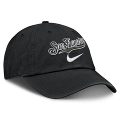 Black San Francisco Giants Nike Primetime Club Adjustable Hat