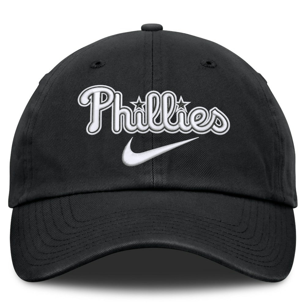 Black Philadelphia Phillies Nike Primetime Club Adjustable Hat