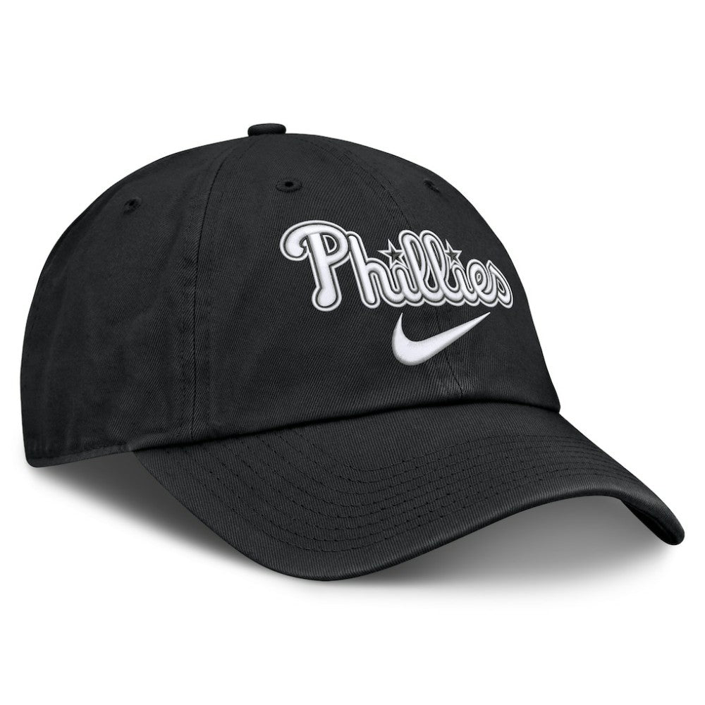 Black Philadelphia Phillies Nike Primetime Club Adjustable Hat
