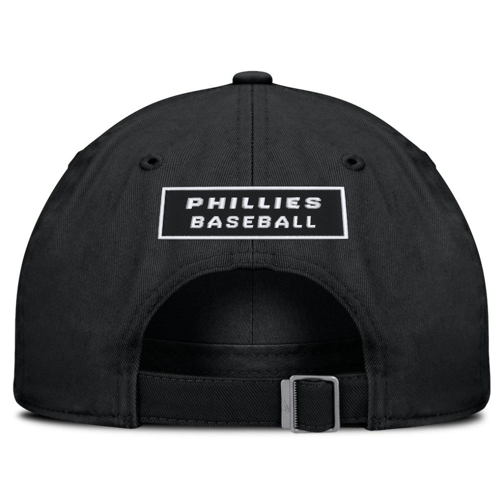 Black Philadelphia Phillies Nike Primetime Club Adjustable Hat