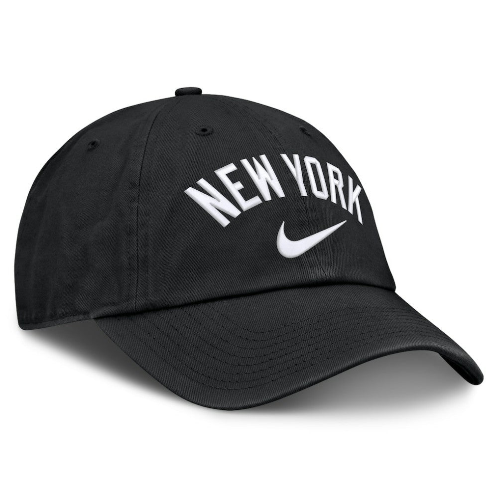 Black New York Yankees Nike Primetime Club Adjustable Hat