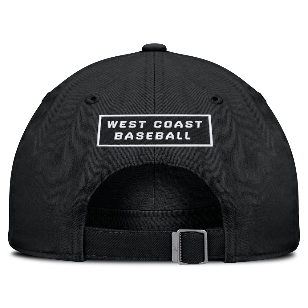 Black Los Angeles Dodgers Nike Primetime Club Adjustable Hat