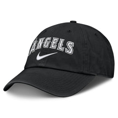 Black Los Angeles Angels Nike Primetime Club Adjustable Hat