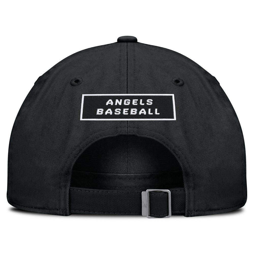 Black Los Angeles Angels Nike Primetime Club Adjustable Hat