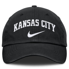Black Kansas City Royals Nike Primetime Club Adjustable Hat
