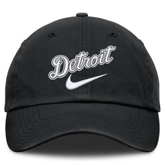 Black Detroit Tigers Nike Primetime Club Adjustable Hat