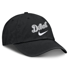 Black Detroit Tigers Nike Primetime Club Adjustable Hat