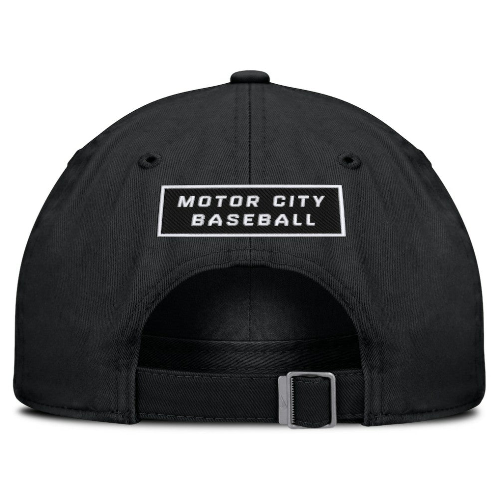 Black Detroit Tigers Nike Primetime Club Adjustable Hat