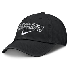 Black Cleveland Guardians Nike Primetime Club Adjustable Hat