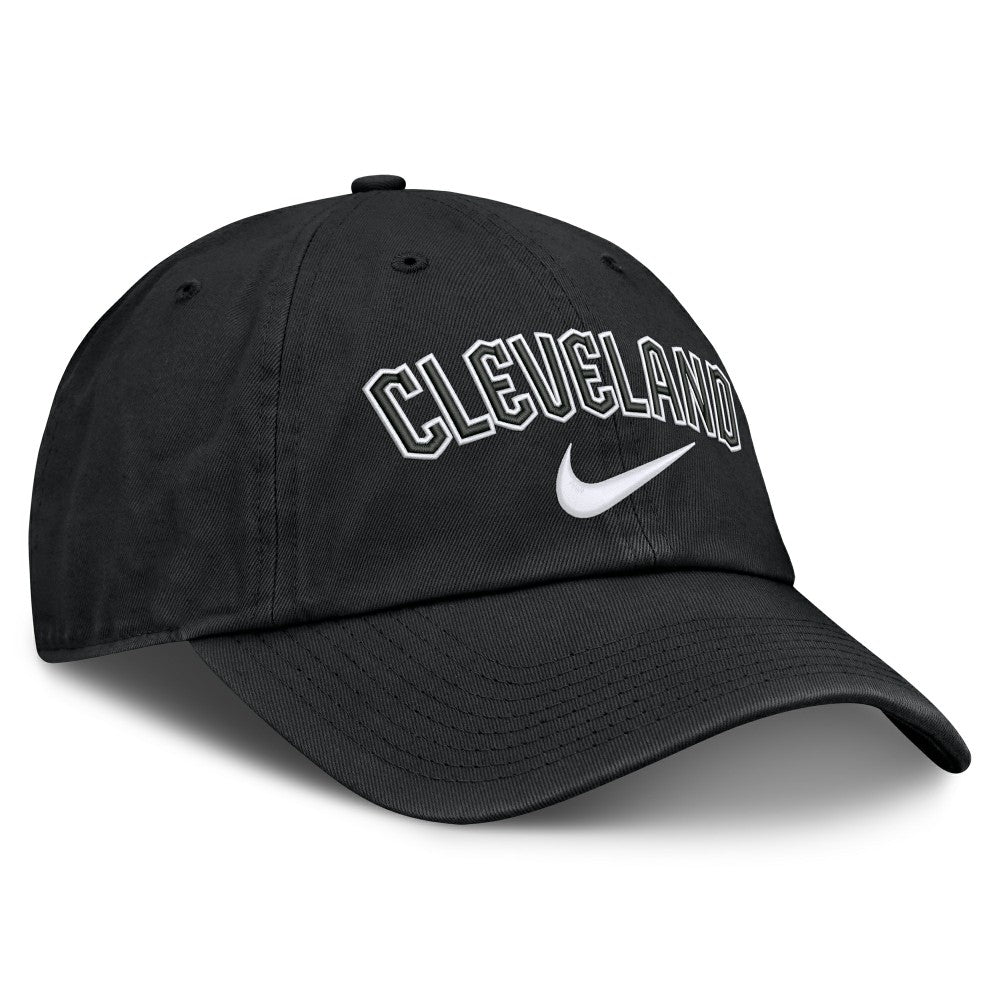 Black Cleveland Guardians Nike Primetime Club Adjustable Hat