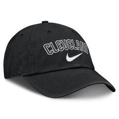 Black Cleveland Guardians Nike Primetime Club Adjustable Hat