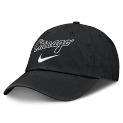 Black Chicago White Sox Nike Primetime Club Adjustable Hat