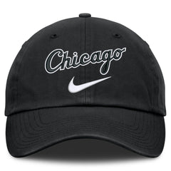 Black Chicago White Sox Nike Primetime Club Adjustable Hat