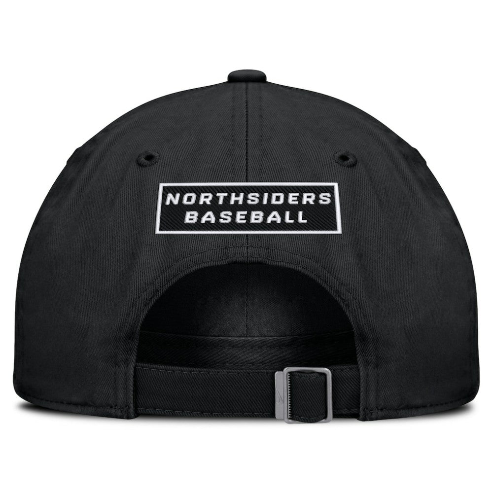 Black Chicago Cubs Nike Primetime Club Adjustable Hat