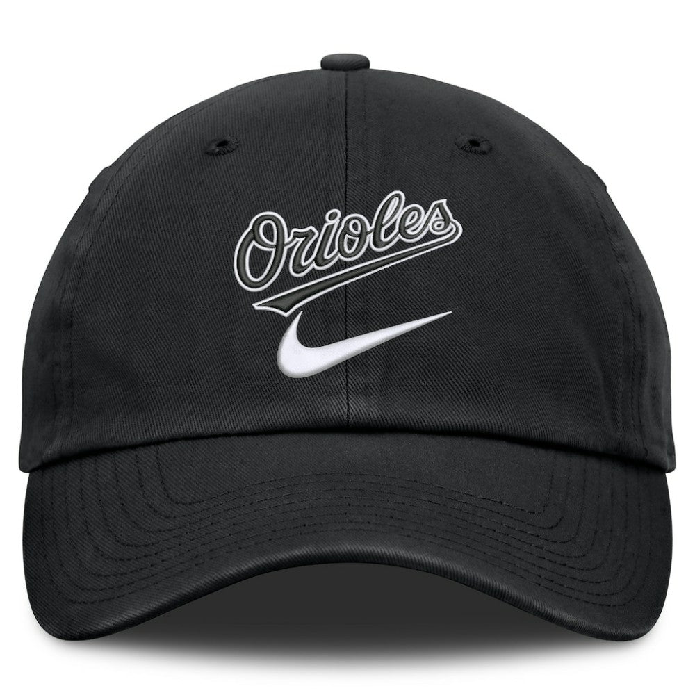 Black Baltimore Orioles Nike Primetime Club Adjustable Hat