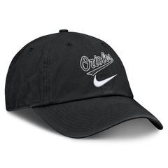 Black Baltimore Orioles Nike Primetime Club Adjustable Hat