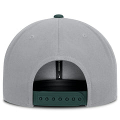 Gray/Green Athletics Nike Primetime Pro Dri-FIT Snapback Hat