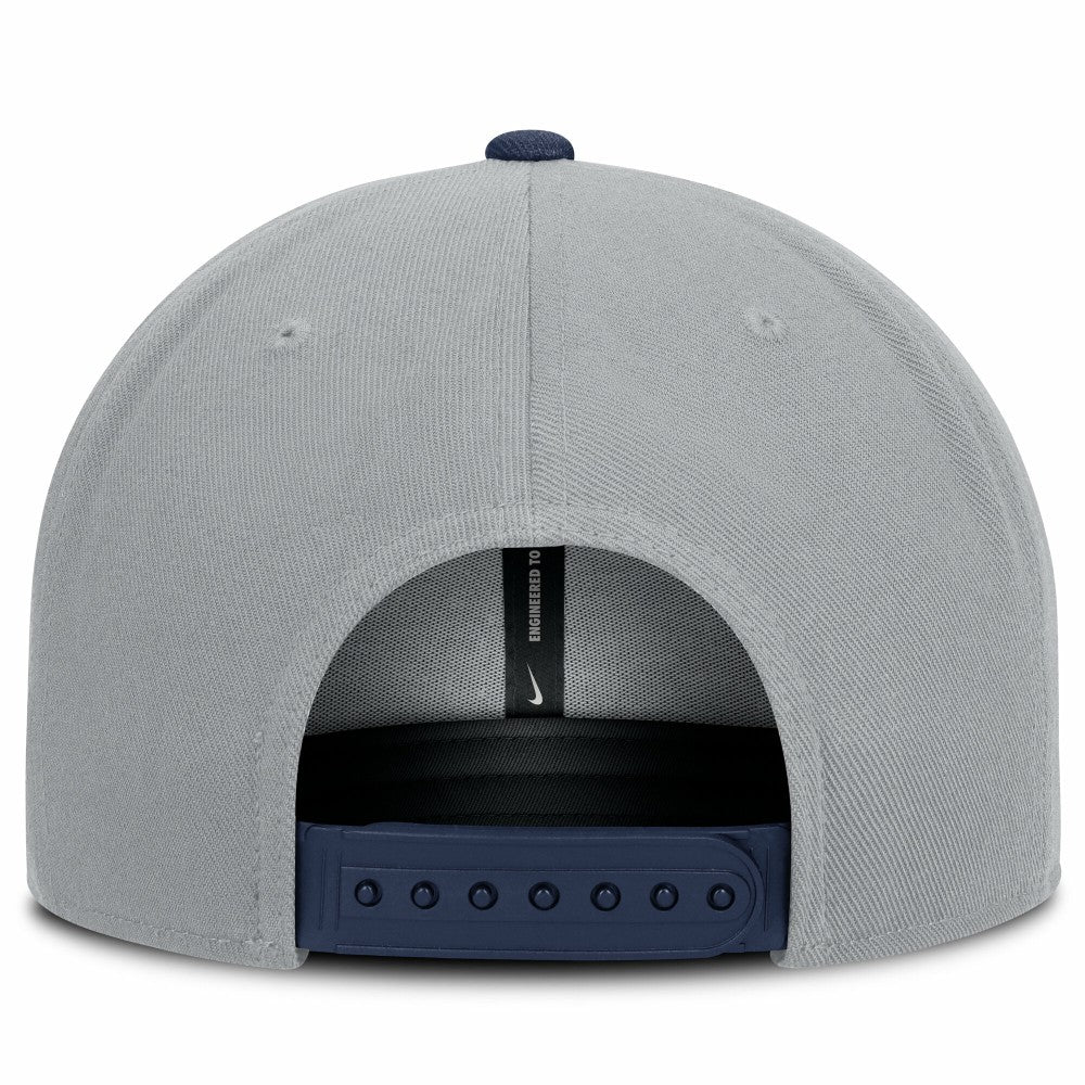 Gray/Navy Milwaukee Brewers Nike Primetime Pro Dri-FIT Snapback Hat