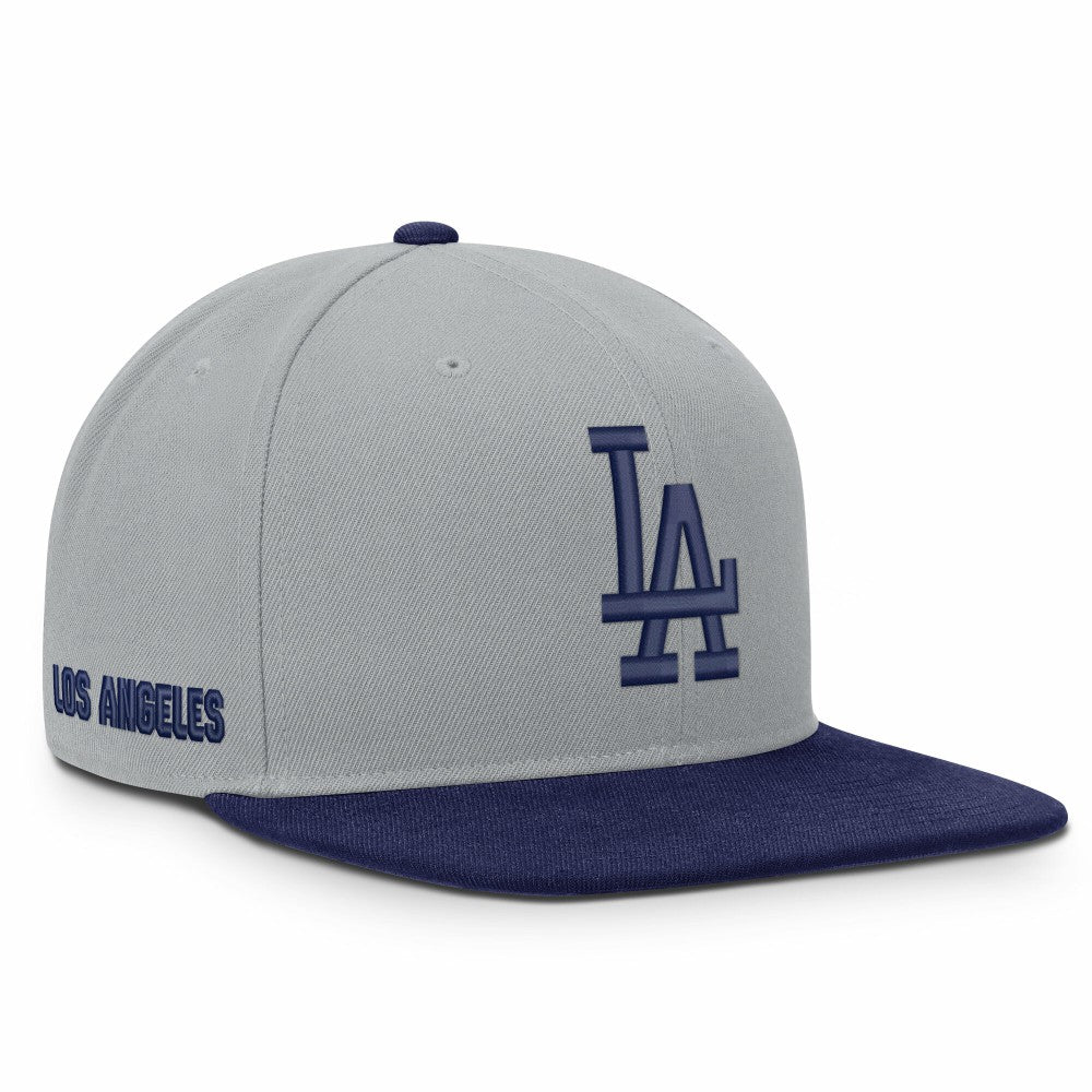 Gray/Royal Los Angeles Dodgers Nike Primetime Pro Dri-FIT Snapback Hat