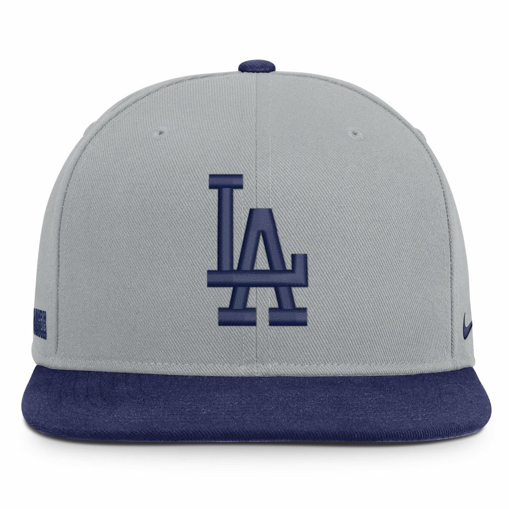 Gray/Royal Los Angeles Dodgers Nike Primetime Pro Dri-FIT Snapback Hat