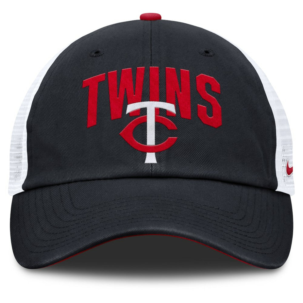 Navy Minnesota Twins Nike Primetime Club Adjustable Trucker Hat