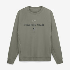 Olive Philadelphia Phillies Nike Statement Primary Raglan Dri-FIT Sweatshirt