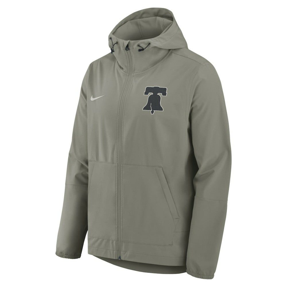 Olive Philadelphia Phillies Nike Unlimited Packable Full-Zip Hooded Jacket