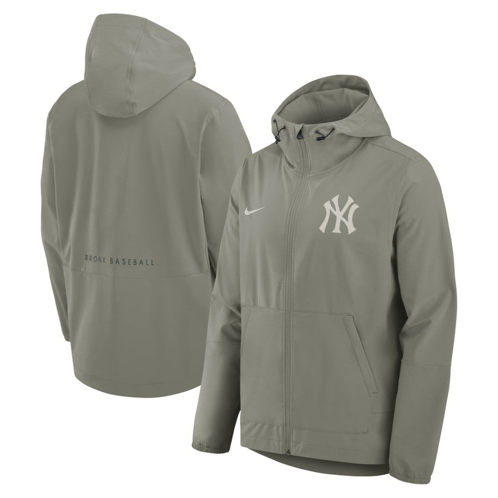 Olive New York Yankees Nike Unlimited Packable Full-Zip Hooded Jacket