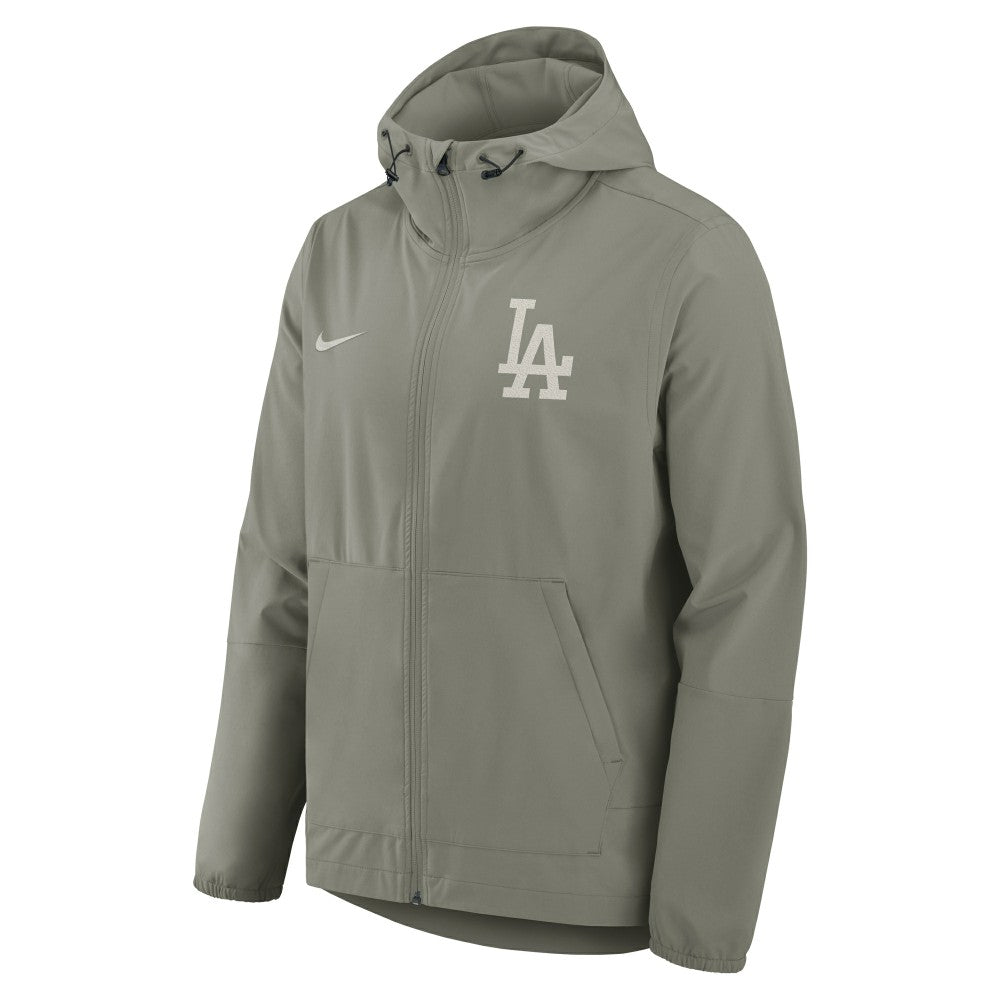 Olive Los Angeles Dodgers Nike Unlimited Packable Full-Zip Hooded Jacket