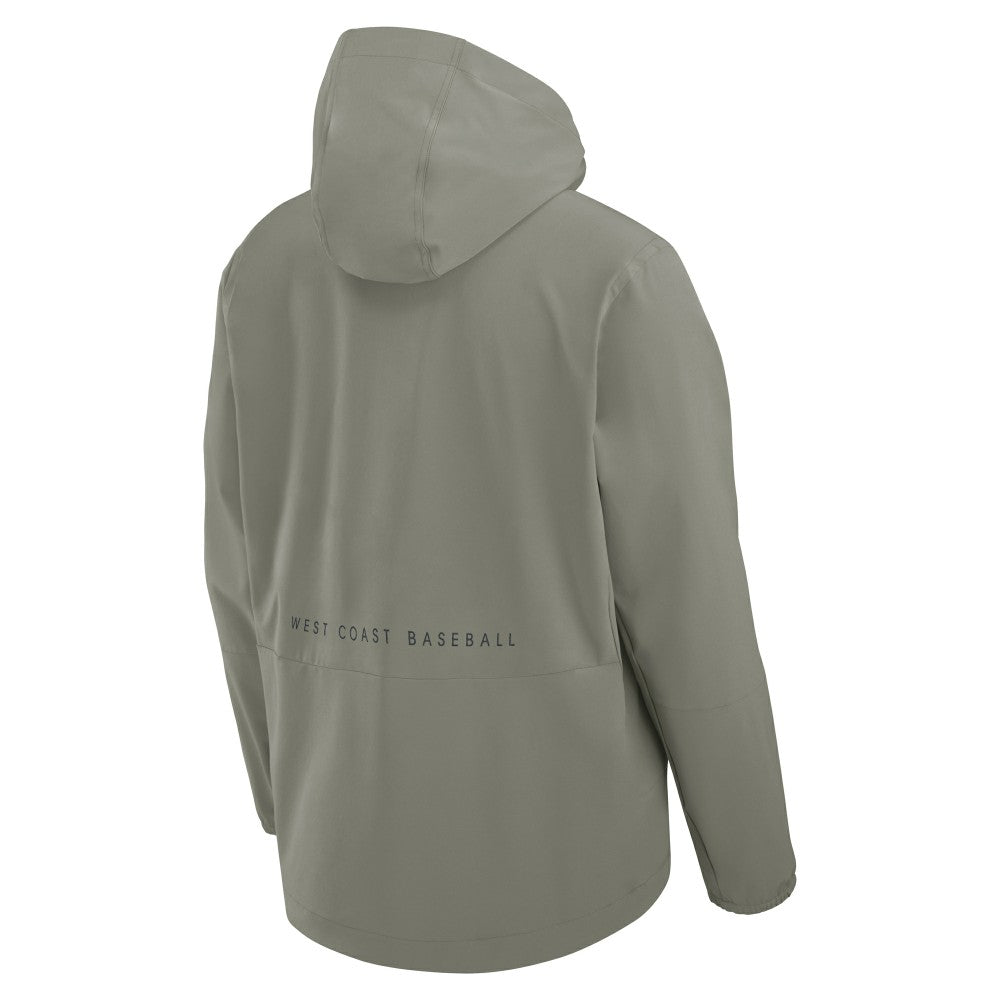 Olive Los Angeles Dodgers Nike Unlimited Packable Full-Zip Hooded Jacket