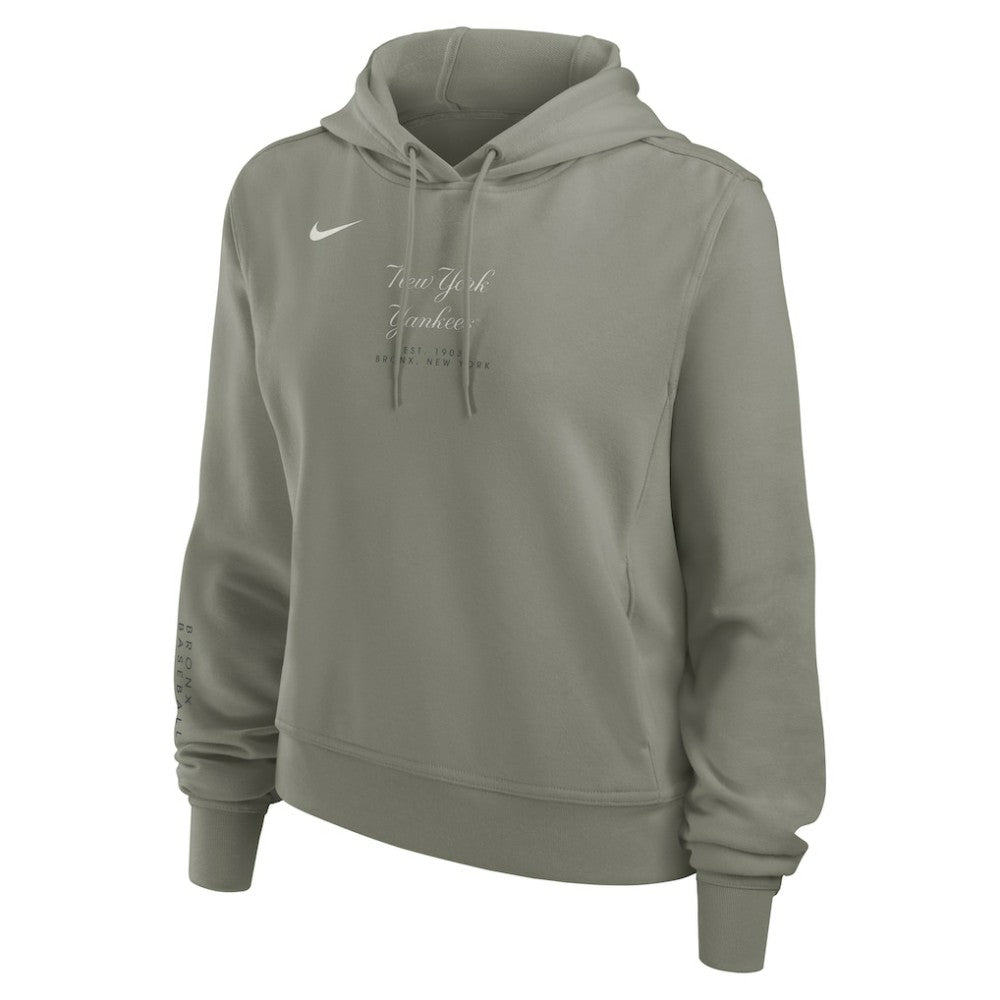 Olive New York Yankees Nike Women's One Tri-Blend Dri-FIT Hoodie