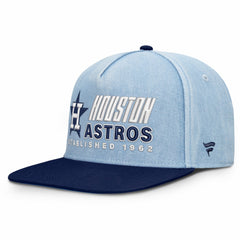 Denim Houston Astros Fanatics Twinbill Snapback Hat