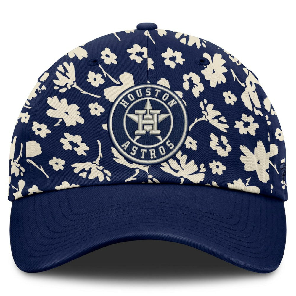 Navy Houston Astros Fanatics Women's Blossom Adjustable Hat