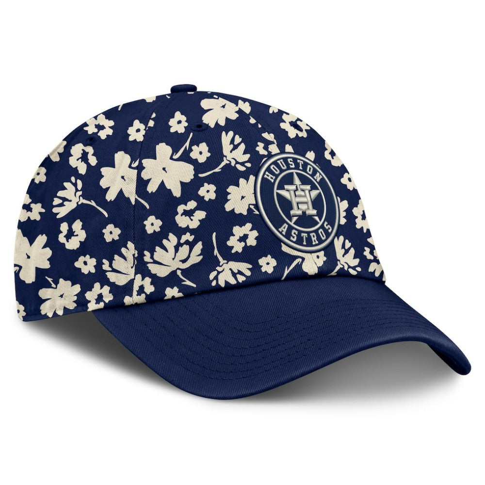 Navy Houston Astros Fanatics Women's Blossom Adjustable Hat