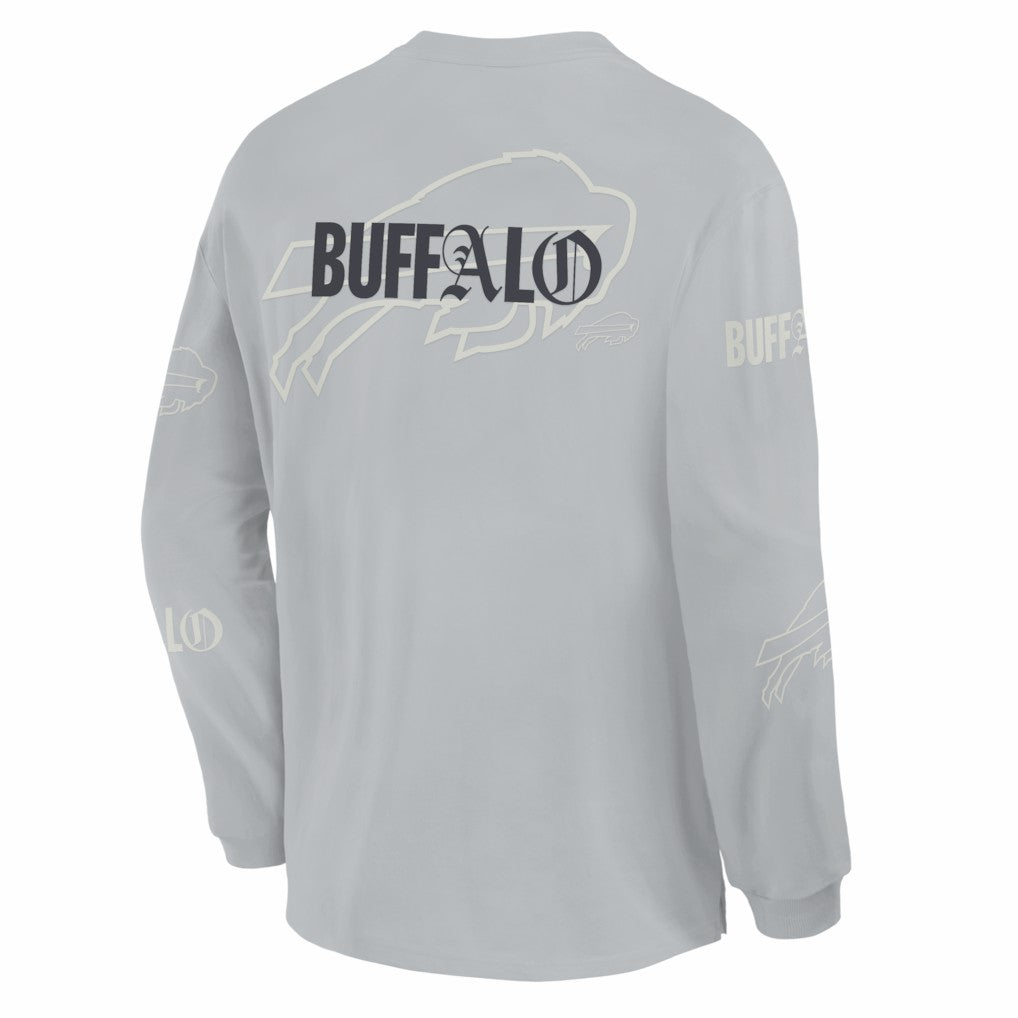 Oversized Type Play Long Sleeve T-Shirt - Buffalo Bills T-shirts