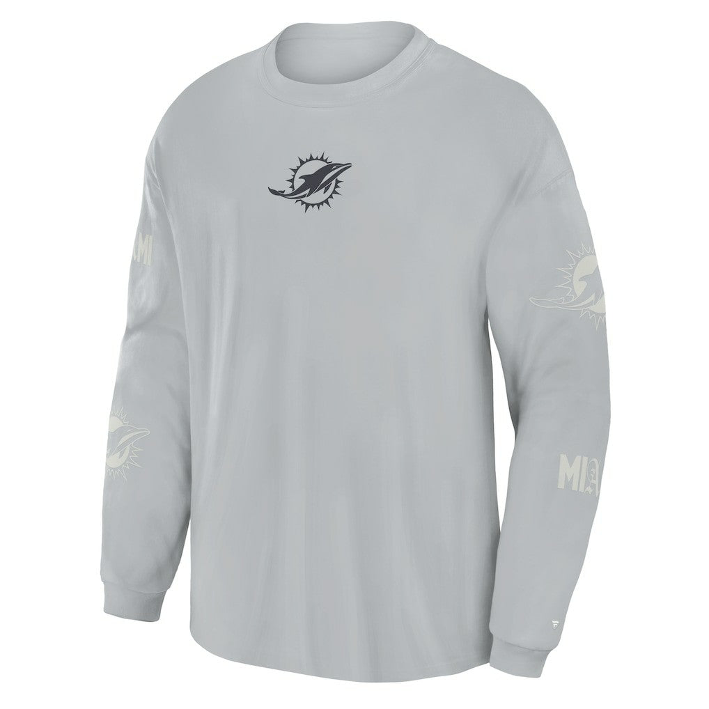 Oversized Type Play Long Sleeve T-Shirt - Miami Dolphins T-shirts