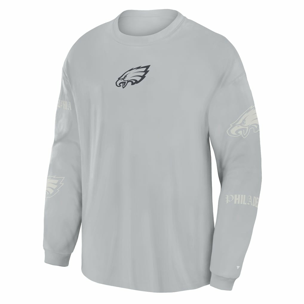 Oversized Type Play Long Sleeve T-Shirt - Philadelphia Eagles T-shirts