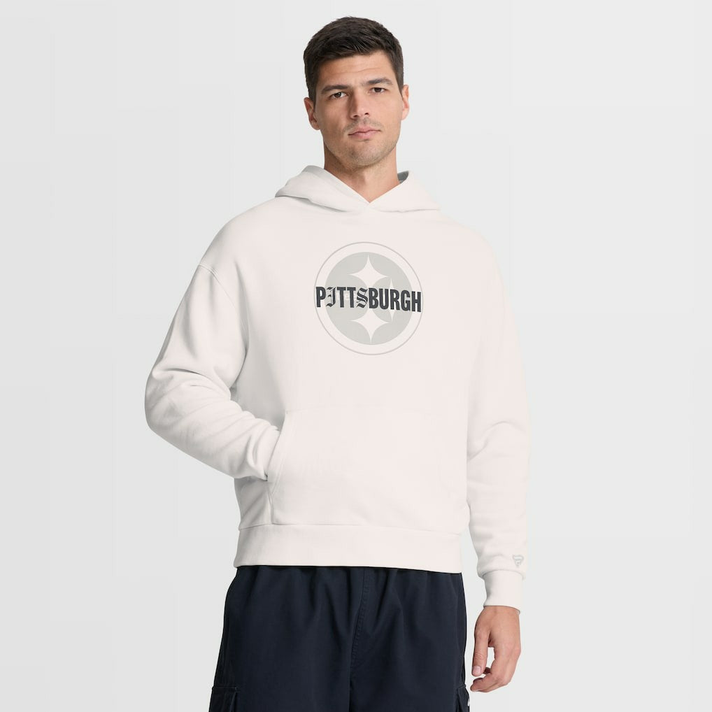 Oversized Type Play Location Hoodie - Pittsburgh Steelers Hoodies