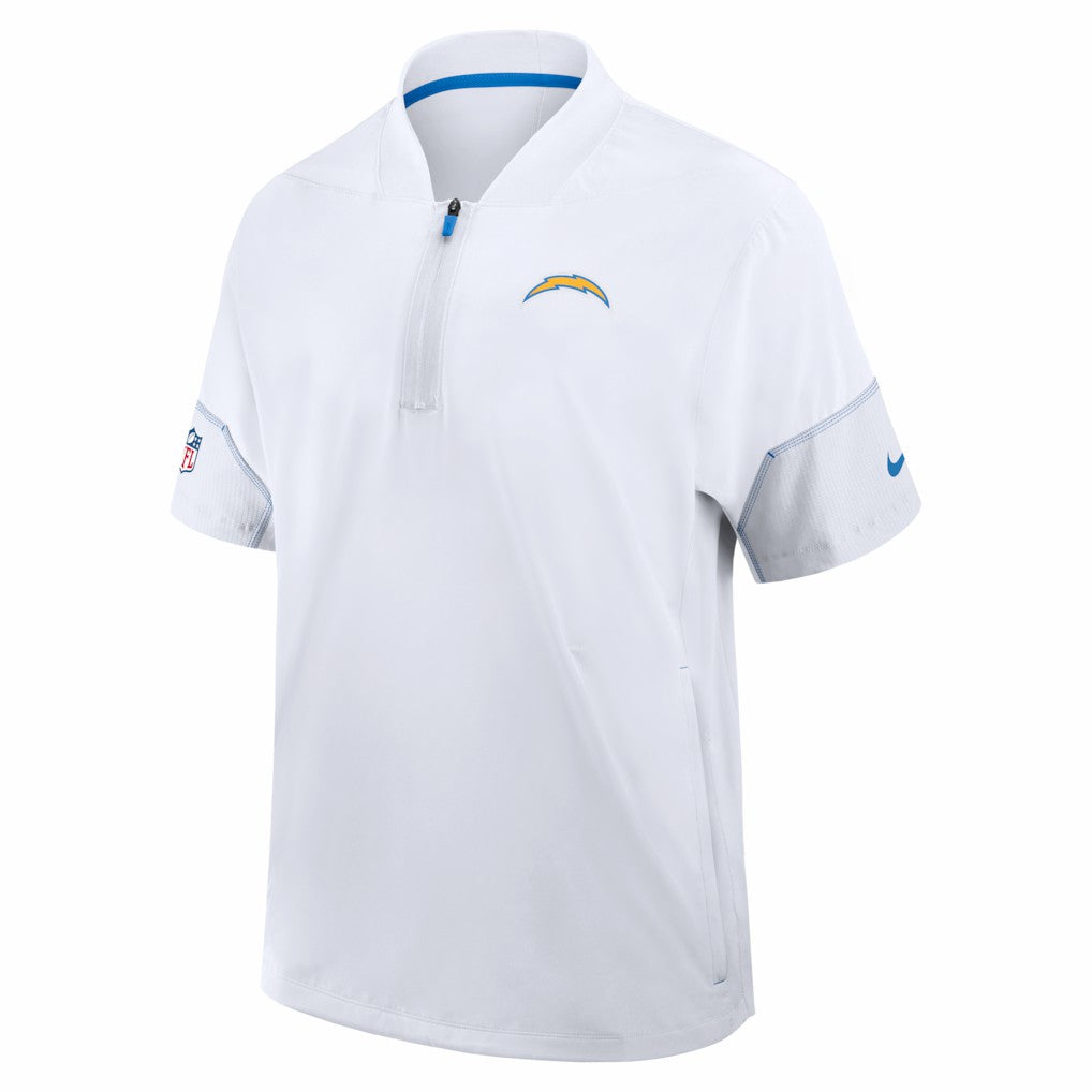 Sideline Short Sleeve Quarter-Zip Coach Jacket - Los Angeles Chargers Jackets