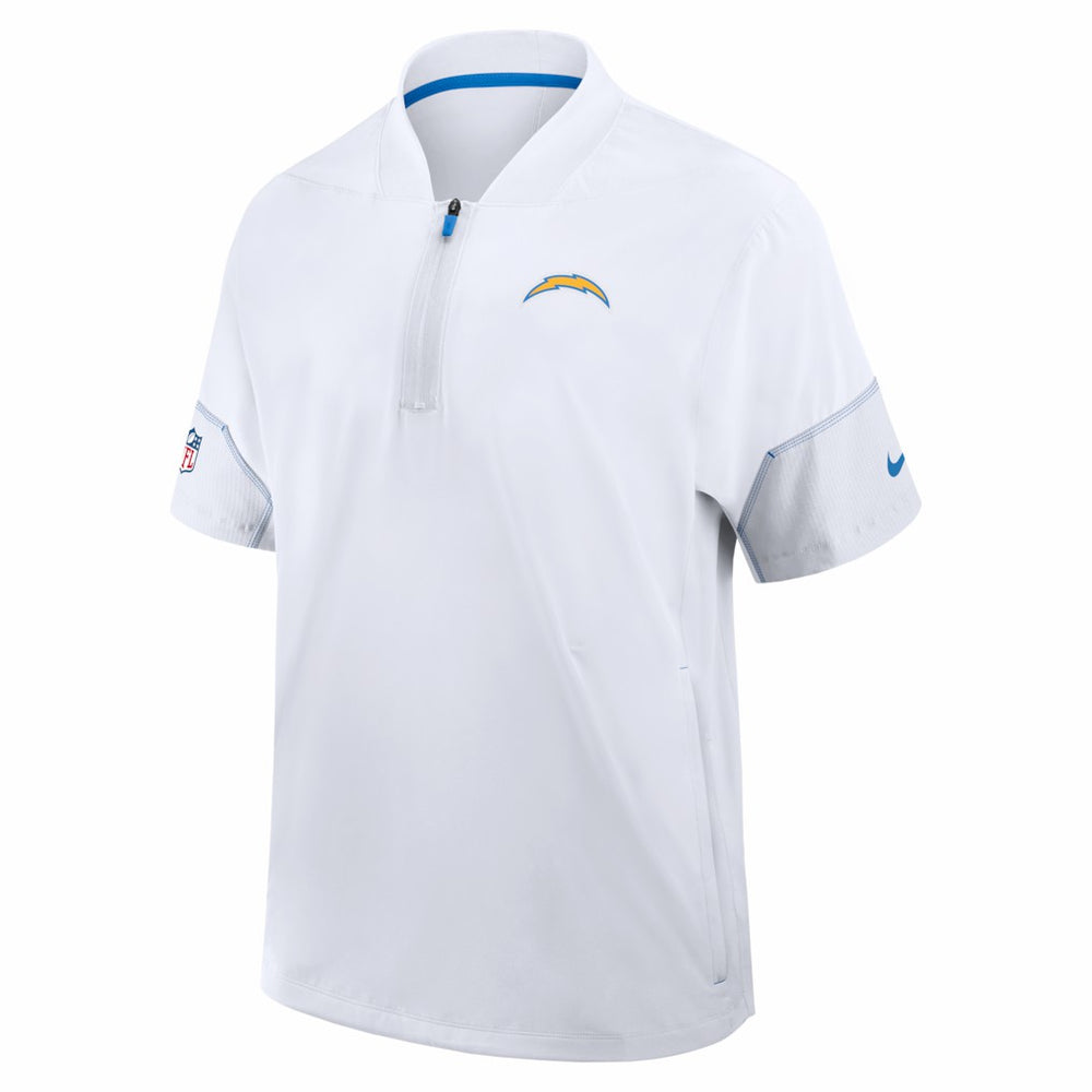 Sideline Short Sleeve Quarter-Zip Coach Jacket - Los Angeles Chargers Jackets