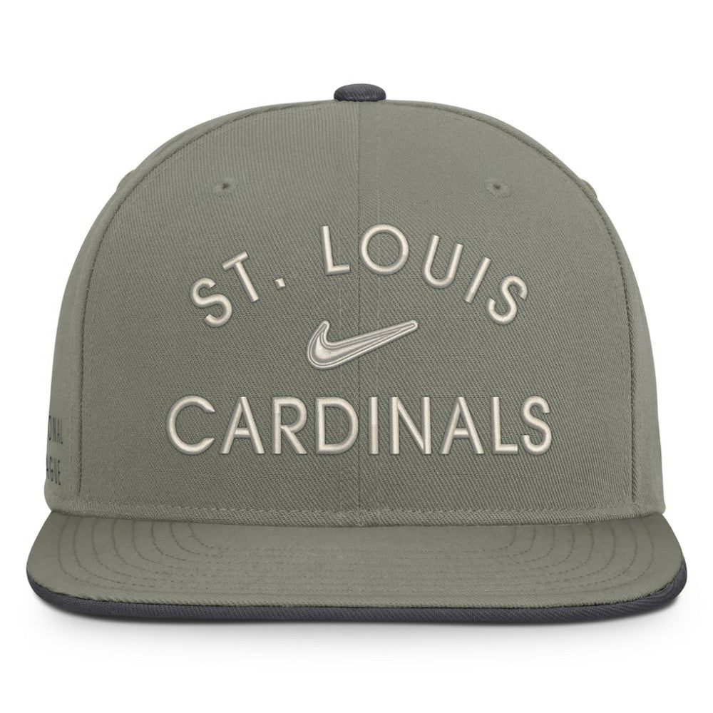 Olive St. Louis Cardinals Nike Pro Dri-FIT Snapback Hat