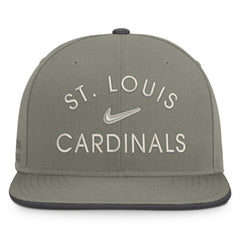 Olive St. Louis Cardinals Nike Pro Dri-FIT Snapback Hat