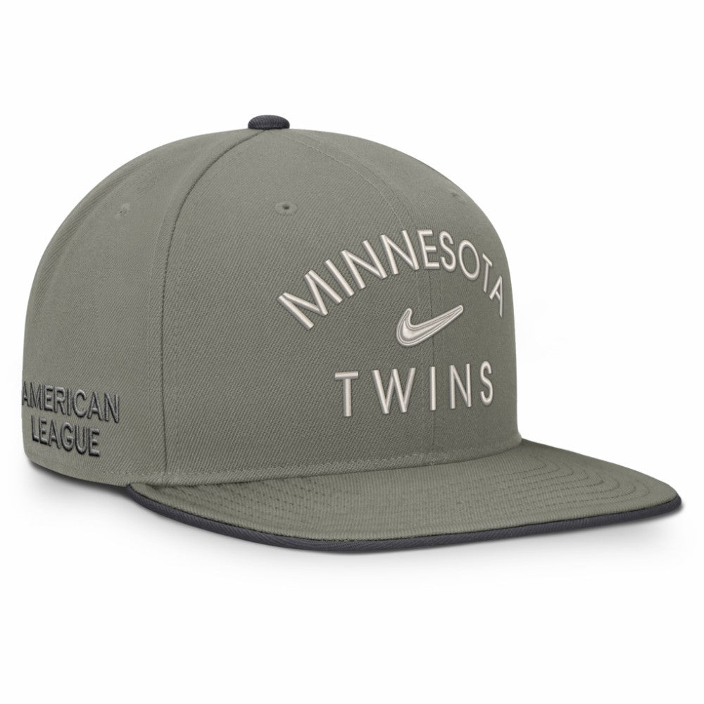 Olive Minnesota Twins Nike Pro Dri-FIT Snapback Hat