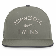 Olive Minnesota Twins Nike Pro Dri-FIT Snapback Hat