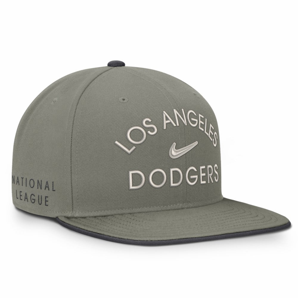 Olive Los Angeles Dodgers Nike Pro Dri-FIT Snapback Hat