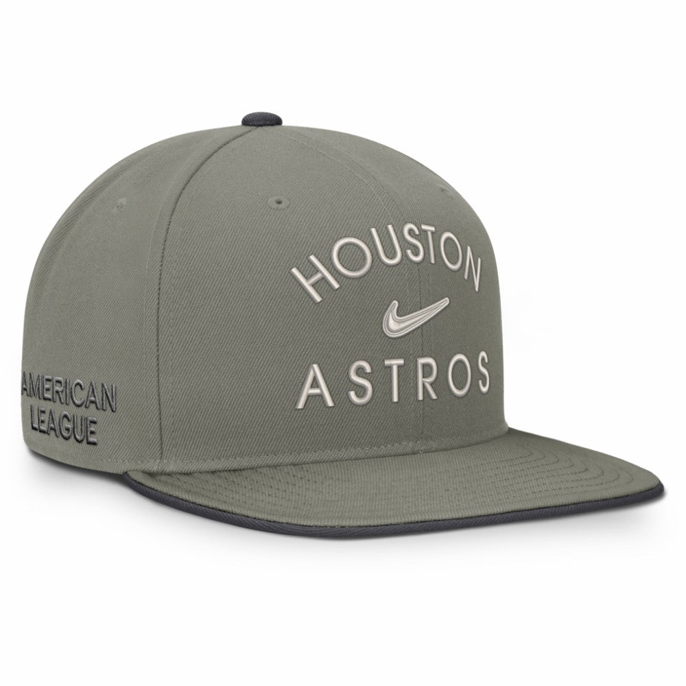 Olive Houston Astros Nike Pro Dri-FIT Snapback Hat