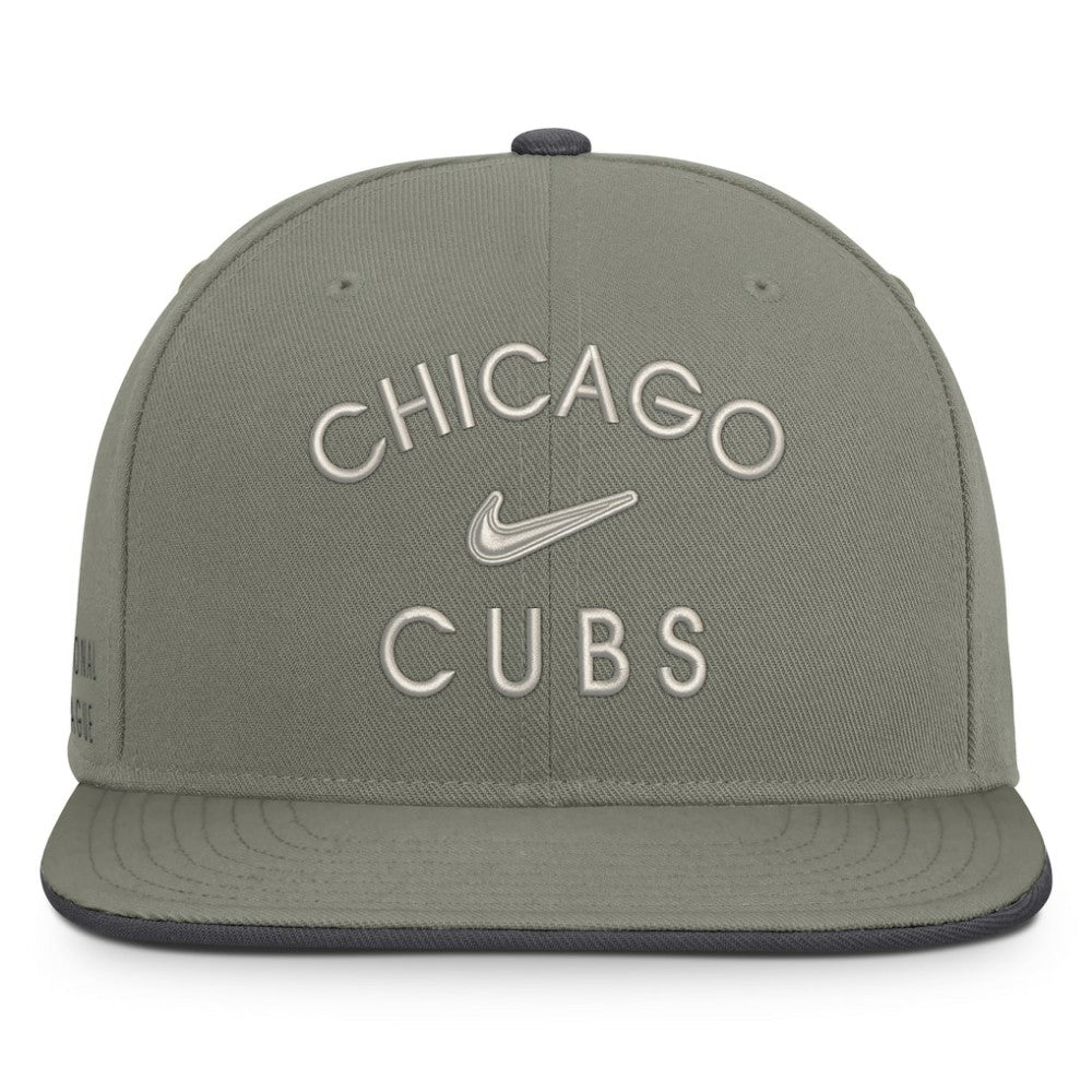 Olive Chicago Cubs Nike Pro Dri-FIT Snapback Hat